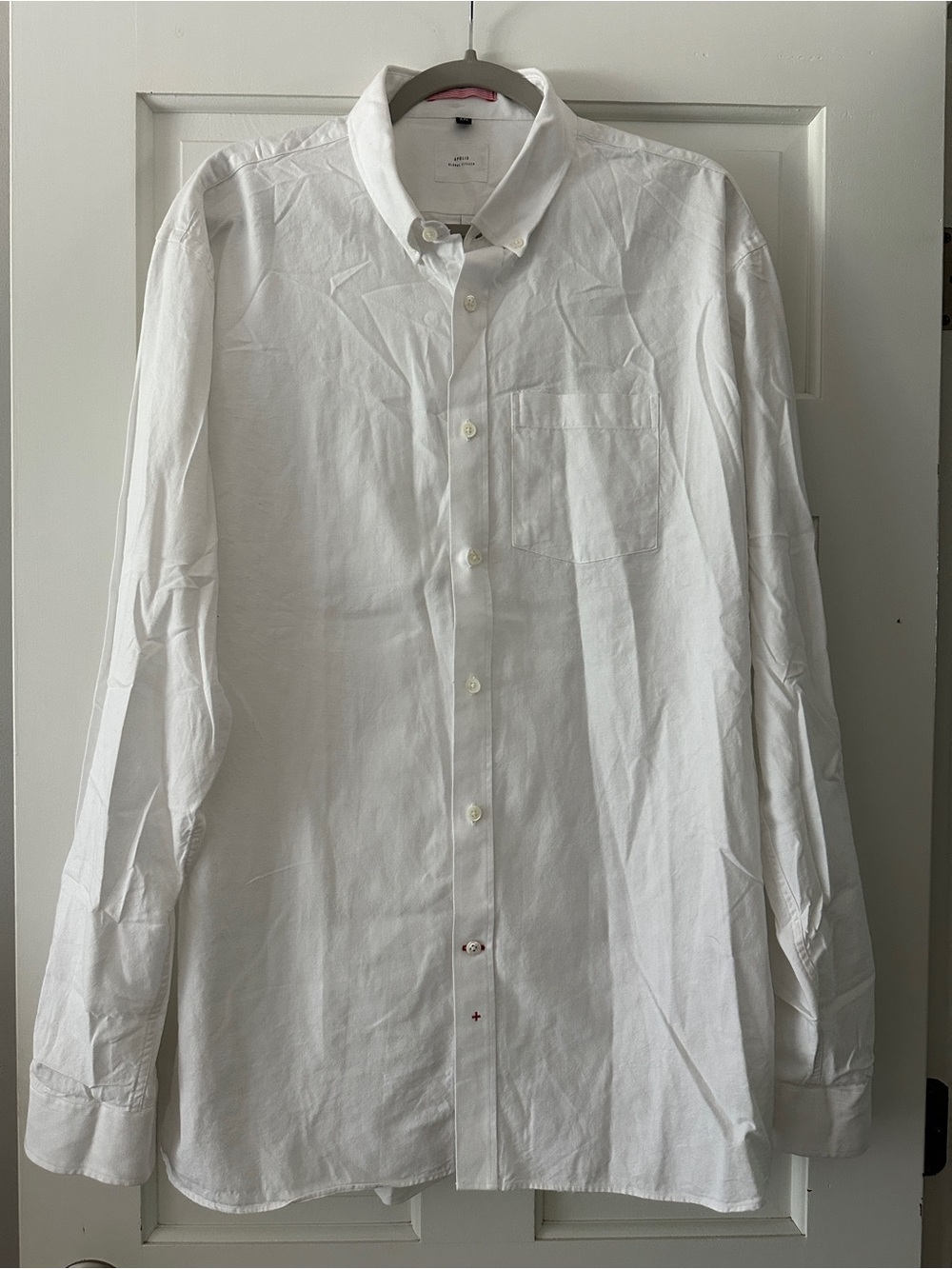 NWOT Apolis Global Citizen 100% Cotton White Classic Button Down Shirt XXL